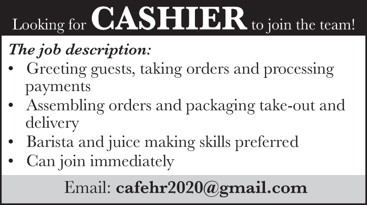CASHIER