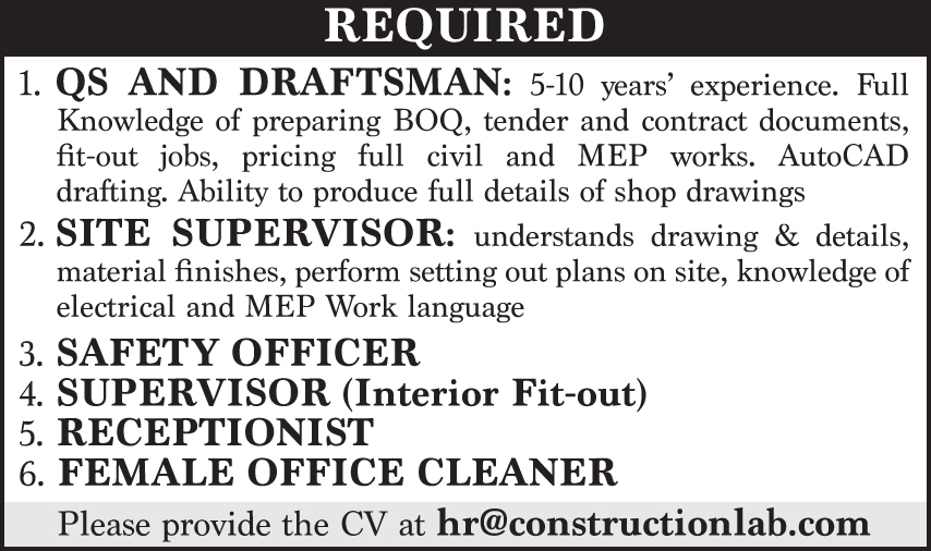 SITUATIONS VACANT